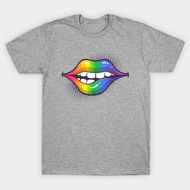 Rainbow Lips T-Shirt by zoljo